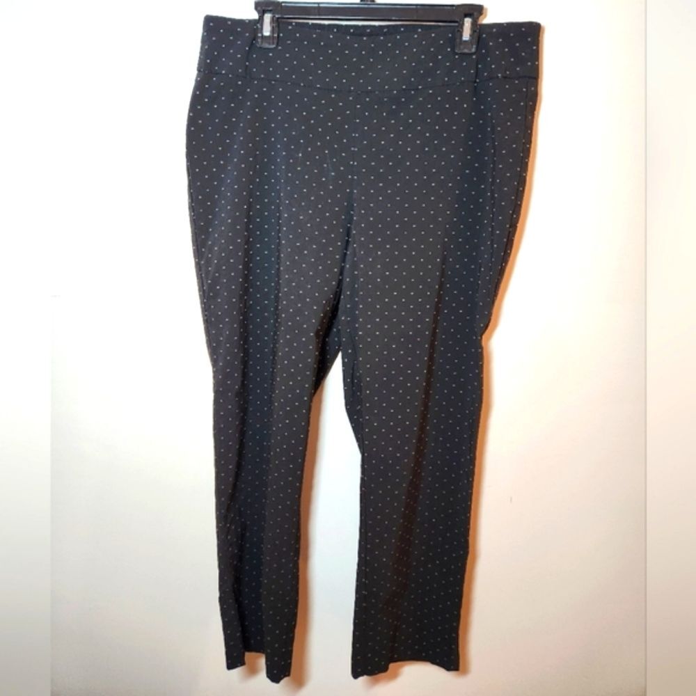 ZAC & RACHEL The Ultimate Fit Black & White Pull On Ankle Pants SZ 1X Stretchy